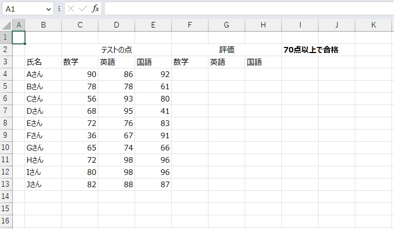 手順1.条件で結果を出し分けたいリストです。