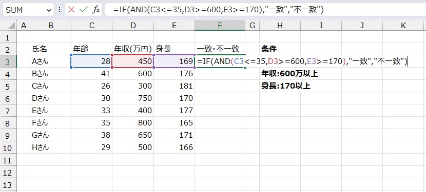 手順7.偽の場合を入力します。